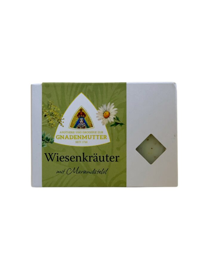 Jabón de hierbas de la pradera con aceite de cardo mariano